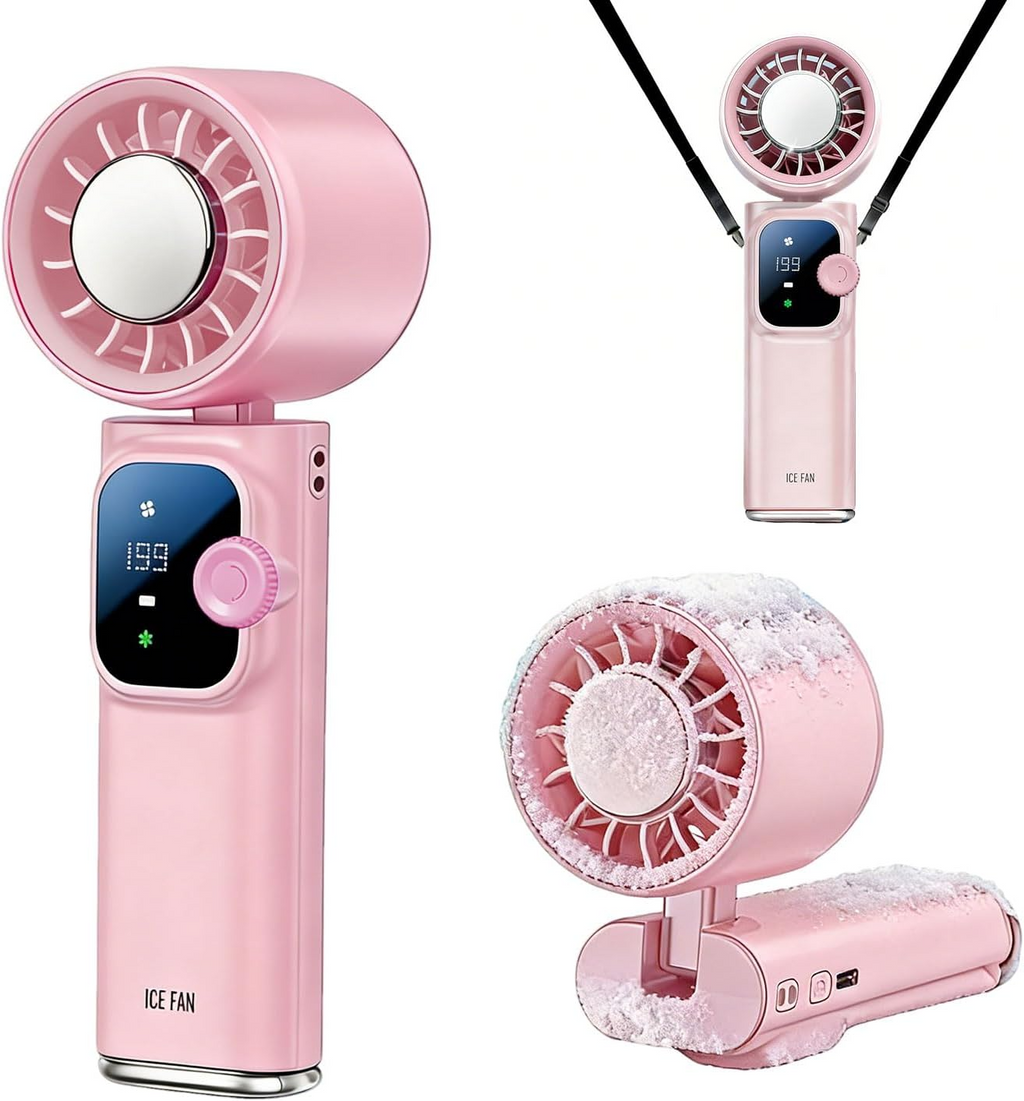 Handheld Fan Ice Cooling