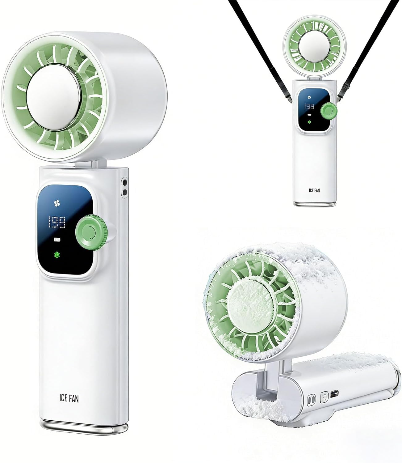 Handheld Fan Ice Cooling