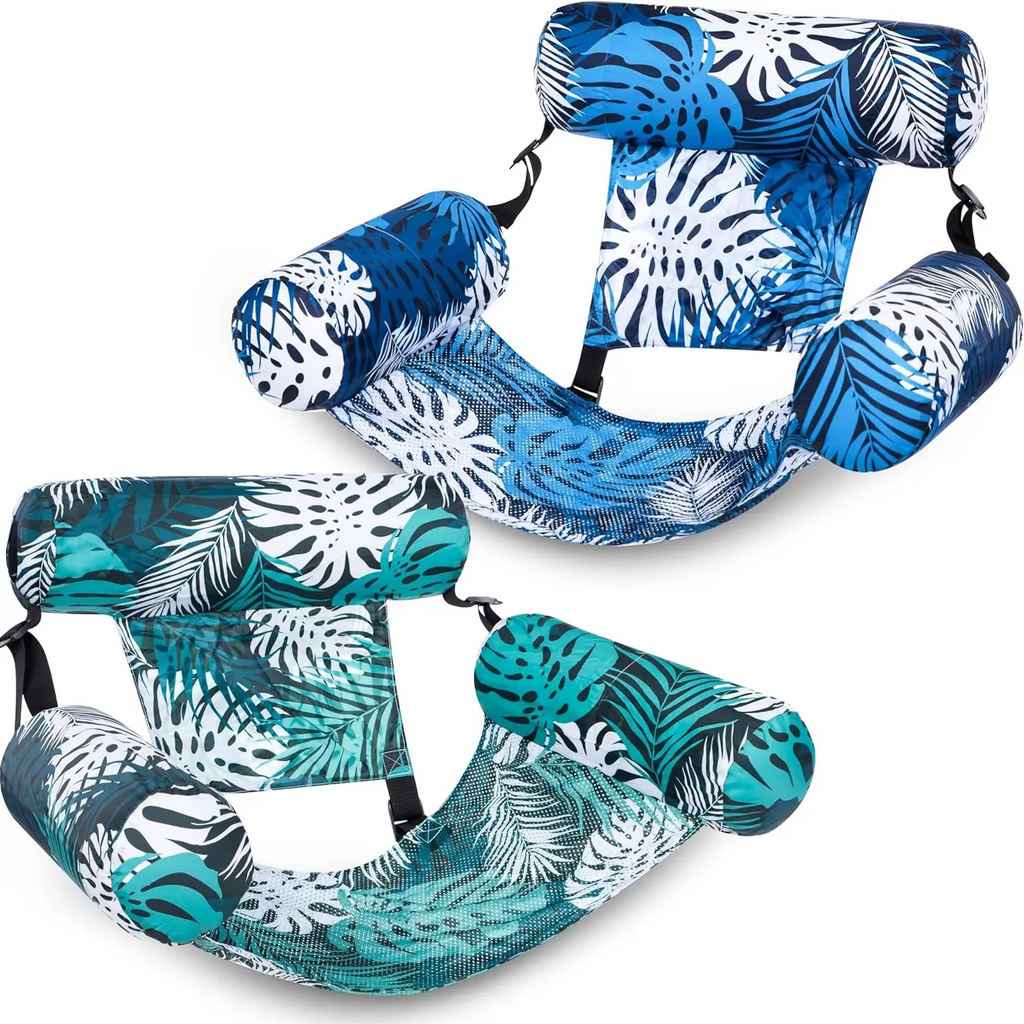 Inflatable Pool Floats Adult, 2 Packs / 1 Pack Floating Lounge Chairs