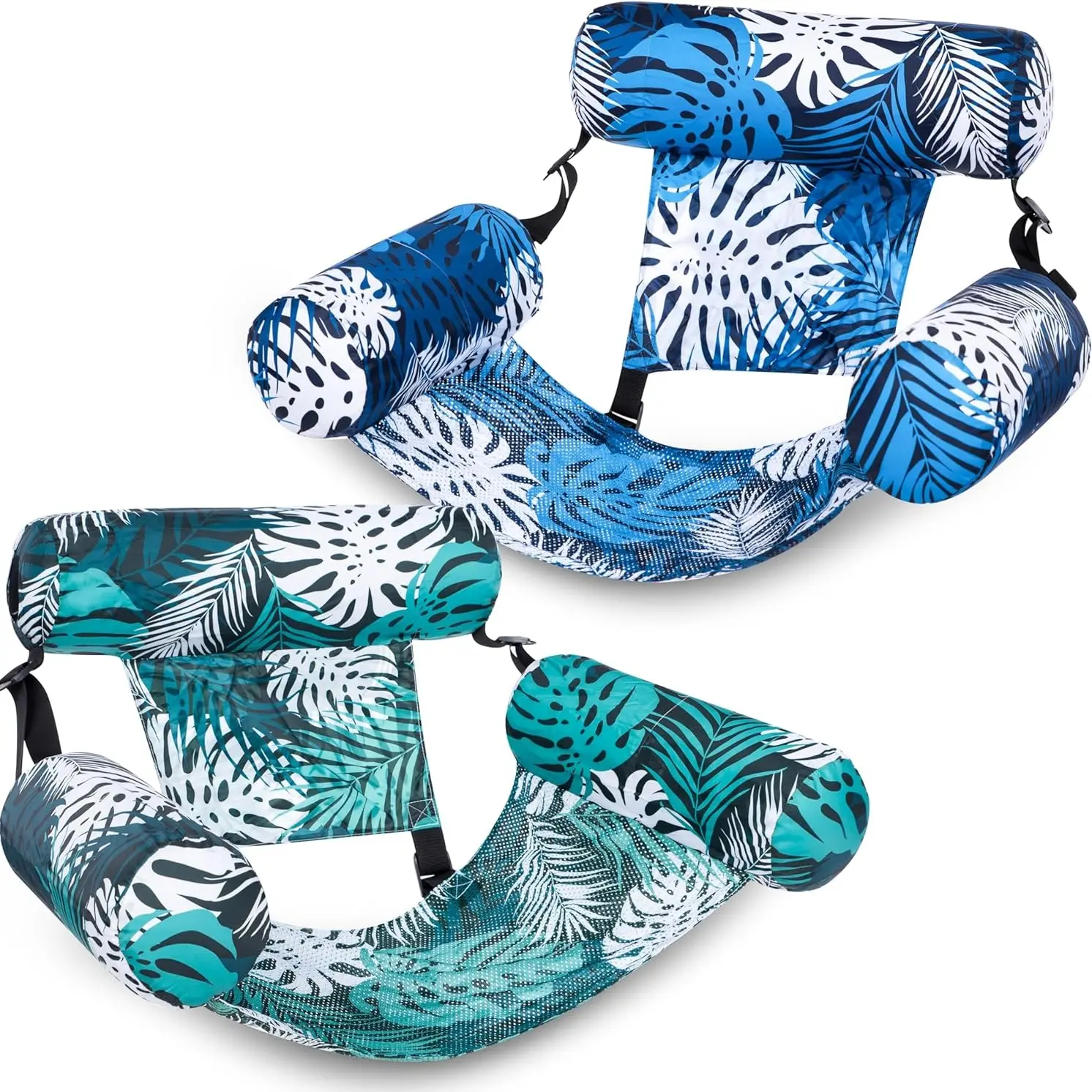 Inflatable Pool Floats Adult, 2 Packs / 1 Pack Floating Lounge Chairs
