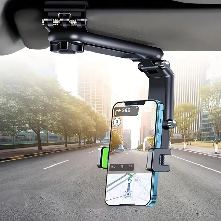 Joytutus Car Phone Mount – Long Arm, 360° Rotation & Anti-Scratch Clamp | Hands-Free Holder