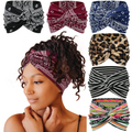 6-Pack Boho Wide Headbands for Women – Stretchy, Non-Slip Yoga & Workout Hair Wraps