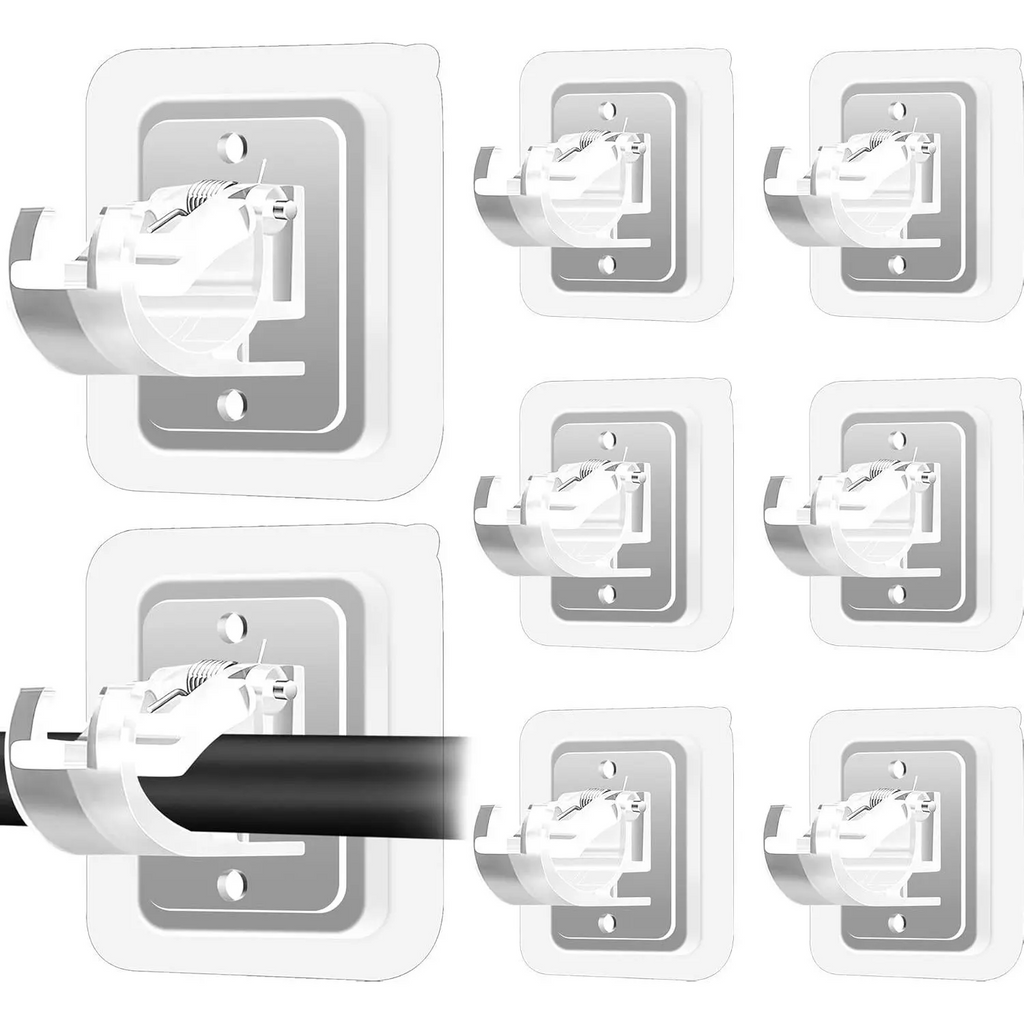 No Drill Curtain Rod Brackets – Self-Adhesive, Adjustable