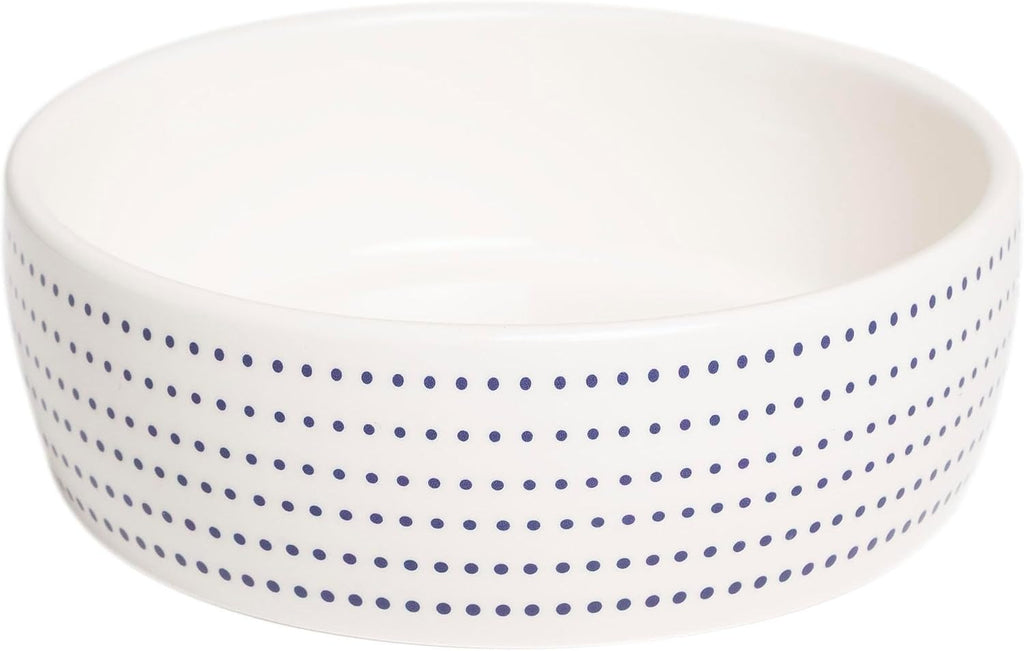 Ceramic Cat Bowl for Food and Water, Whisker Fatigue Shallow Wide Cat Food Bowl
