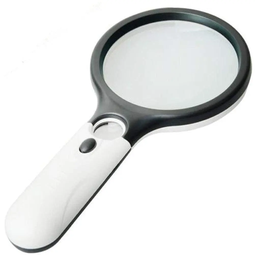 Handheld Magnifying Glass with 3X magnification and 3 LED lights