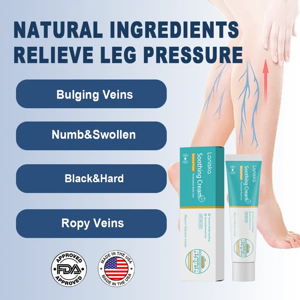 Leg Relief Herbal Cream – Soothing Varicose Vein & Tired Leg Massage Lotion