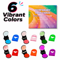 Temporary Hair Chalk Set | 6 or 12 Colors | Easy Wash-Off | Kids Safe