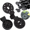 Universal Shade Clothes Clips 50 Pcs Black