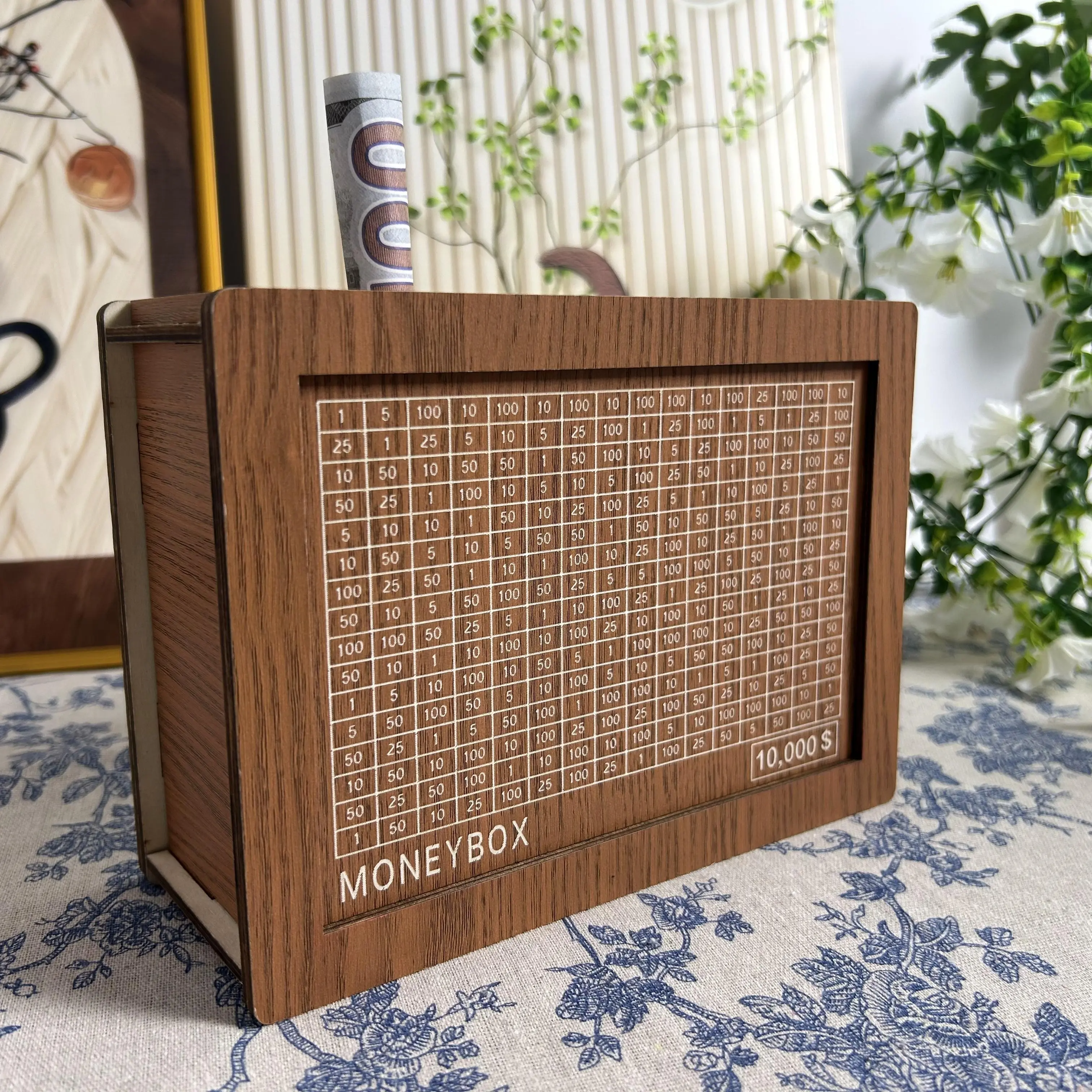 Wooden Money storage jar Money Bank