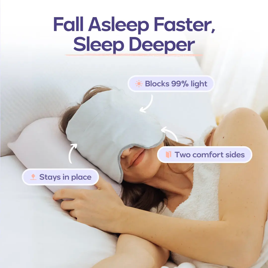 Weighted Eye Mask | Strapless 360° Sleep Mask with Deep Pressure Stimulation for Better Sleep