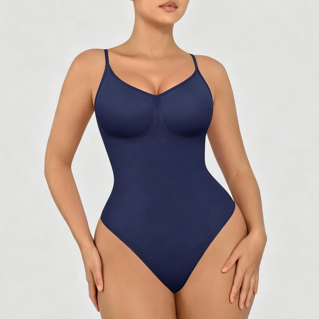 FeelinGirl Seamless Thong Bodysuit Shapewear | Tummy Control & Slimming Bodysuit for Women