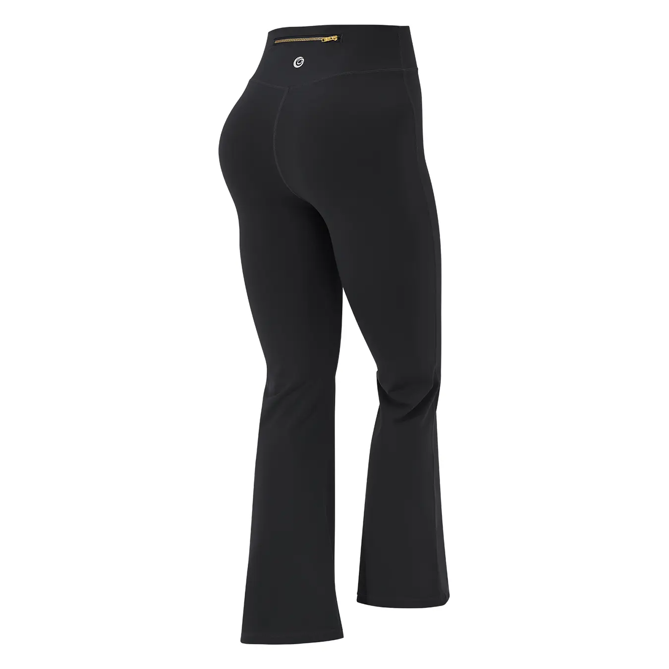 Women's Sporty Tracksuit Set – Gold Zipper Jacket & Yoga Leggings | Soft Brushed Casual Activewear
