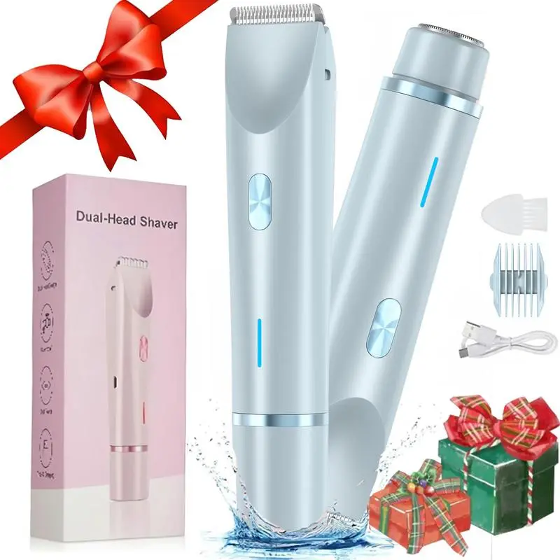 Trimmer for Women, Electric Shaver and Razor Rechargeable 2-in-1 Body and Facial Epilator