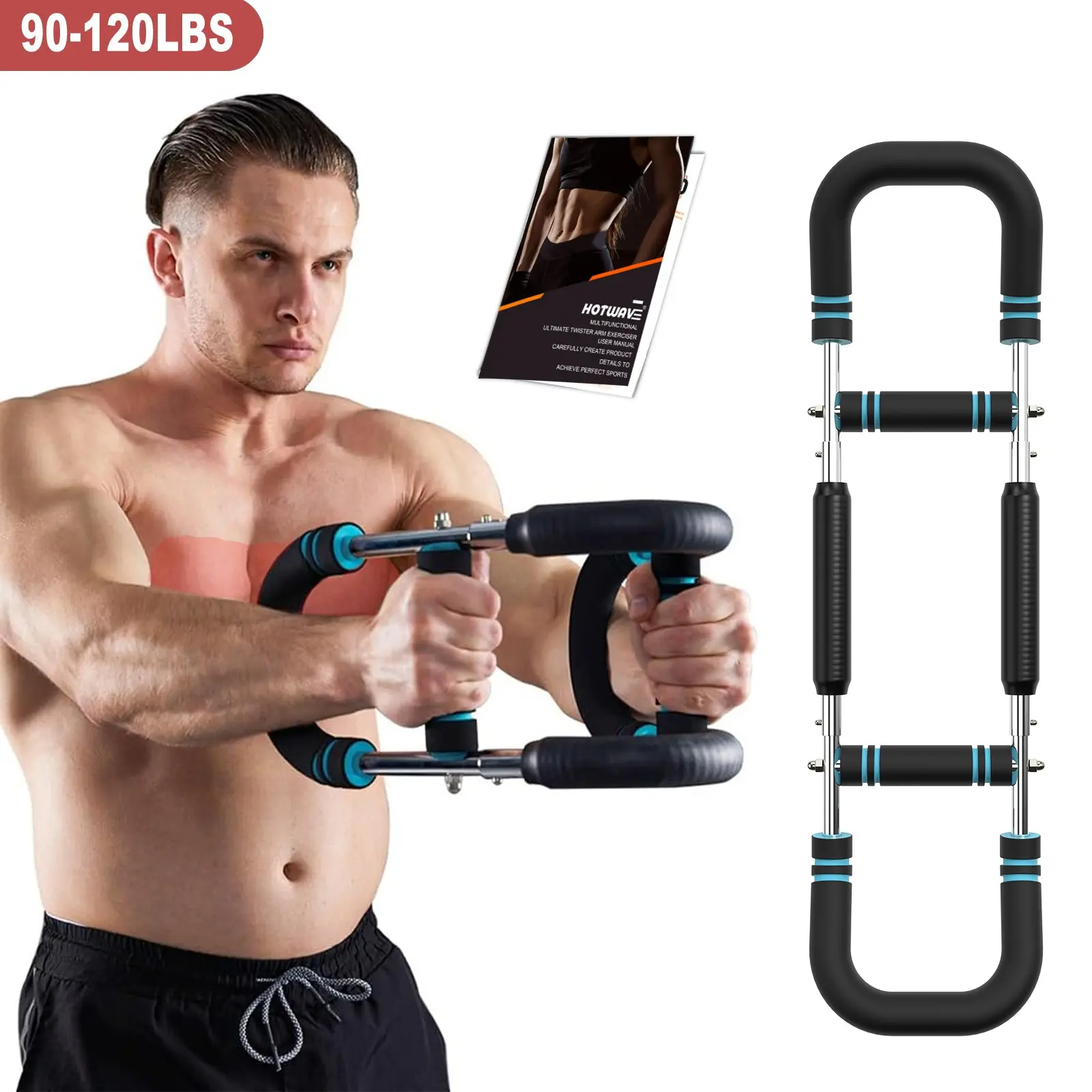 Twister Arm Trainer – Adjustable Spring Resistance for Chest, Arms & Shoulders