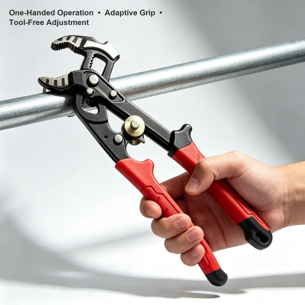 8-Inch Ratchet Pliers | 2mm-52mm Grip | Non-Slip Handle