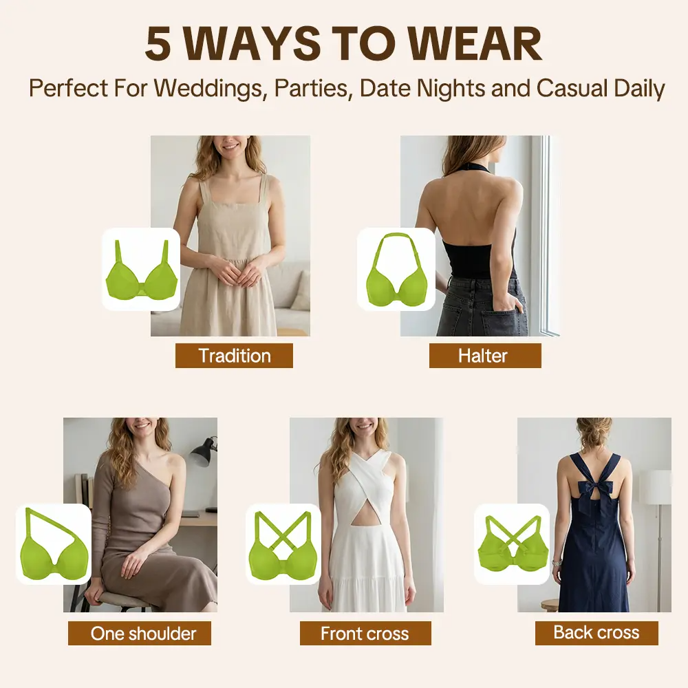 Air Light Breathable Sheer Mesh Halter Bra Plus Size Summer Unlined Full Coverage Bra Underwire