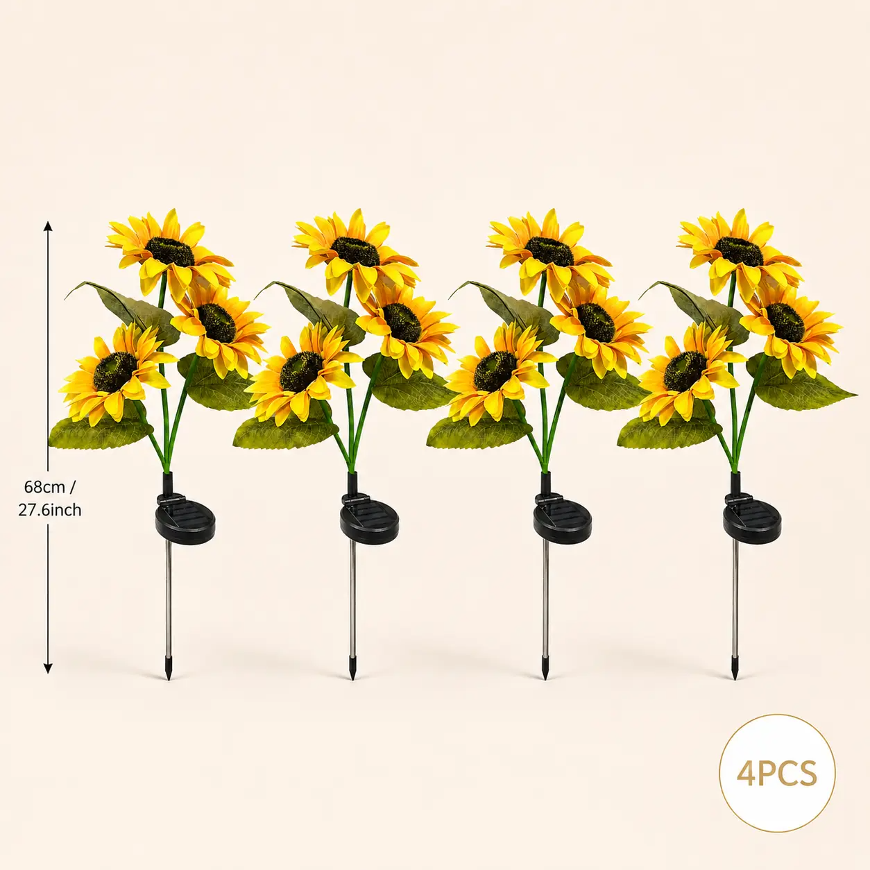 Solar Sunflower Garden Stake Lights – 2026 Upgraded