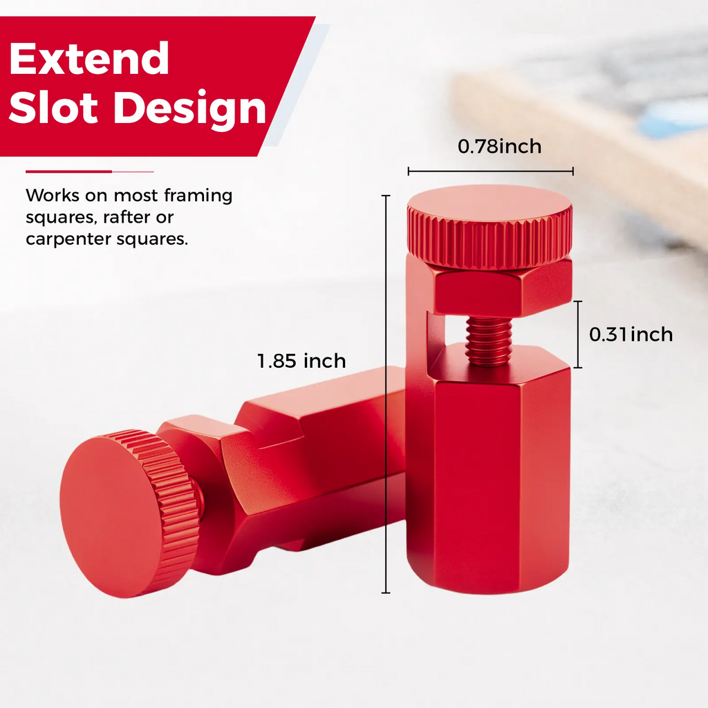 Tall Stair Gauges for Framing Square with Holder and Hook
