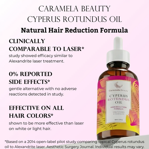 Cyperus Rotundus Oil - Naturally Derived Formula for Silky, Smooth Looking Skin