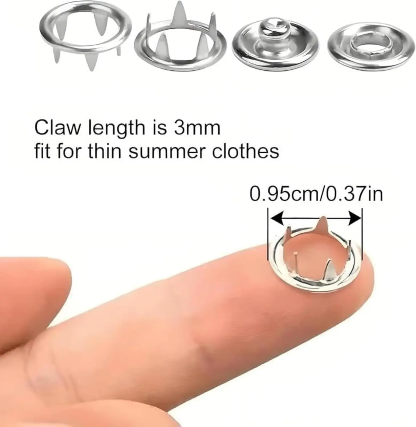 Including 100pcs Invisible Colored Metal Buckle & 1 Count Manual Pressure Pliers,Household Sewing Accessories for DIY Handicraft Clothing & Hat,Buttons & Pliers Tool Kit,Seamless Stitching Sewing Kit Tools,Sewing Supplies Crafts.