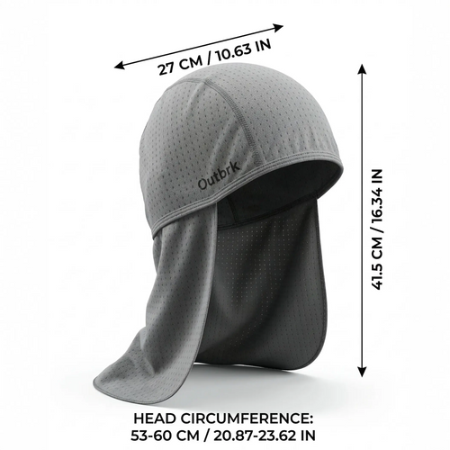 2-Pack UV Protection Skull Cap with Neck Shield | Quick-Dry Breathable Sun Hat