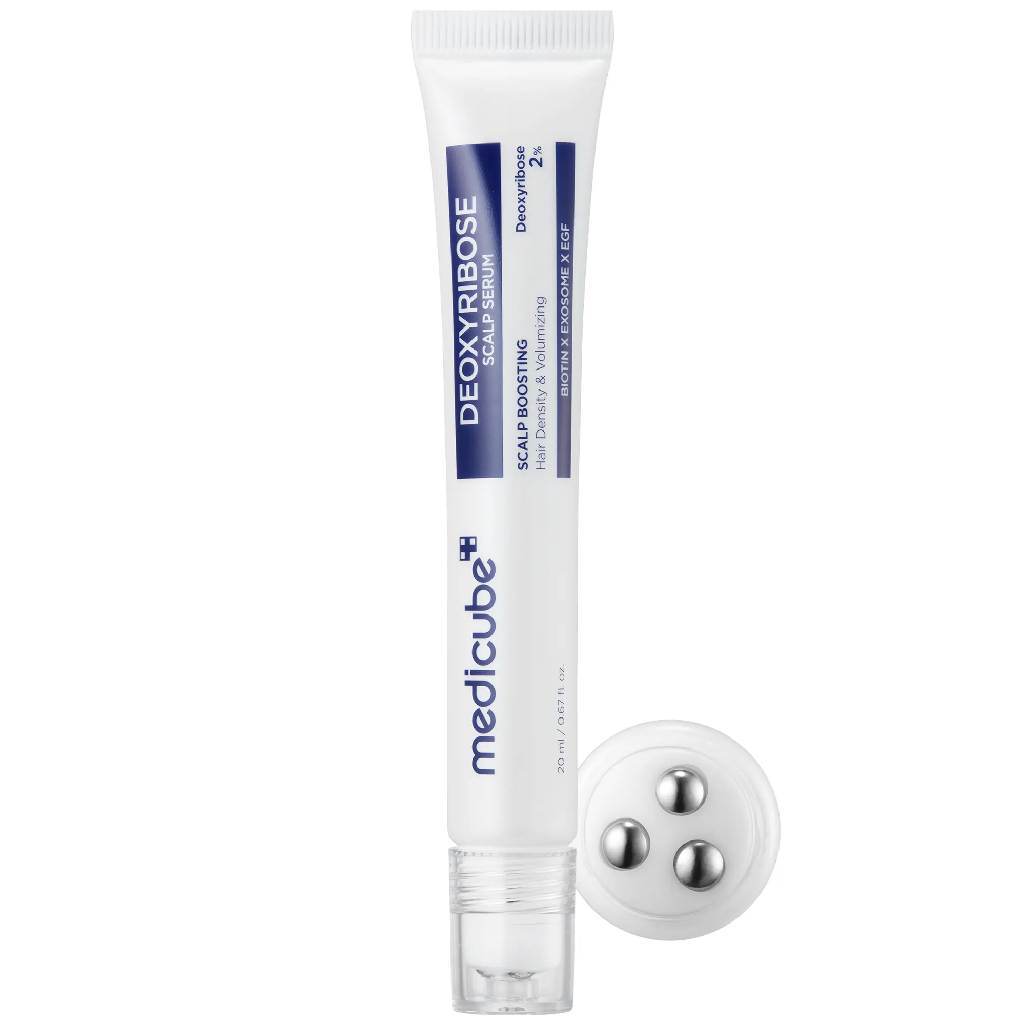 Deoxyribose Scalp Serum | Roll-On Hair Strengthening Serum for Fuller, Thicker-Looking Hair