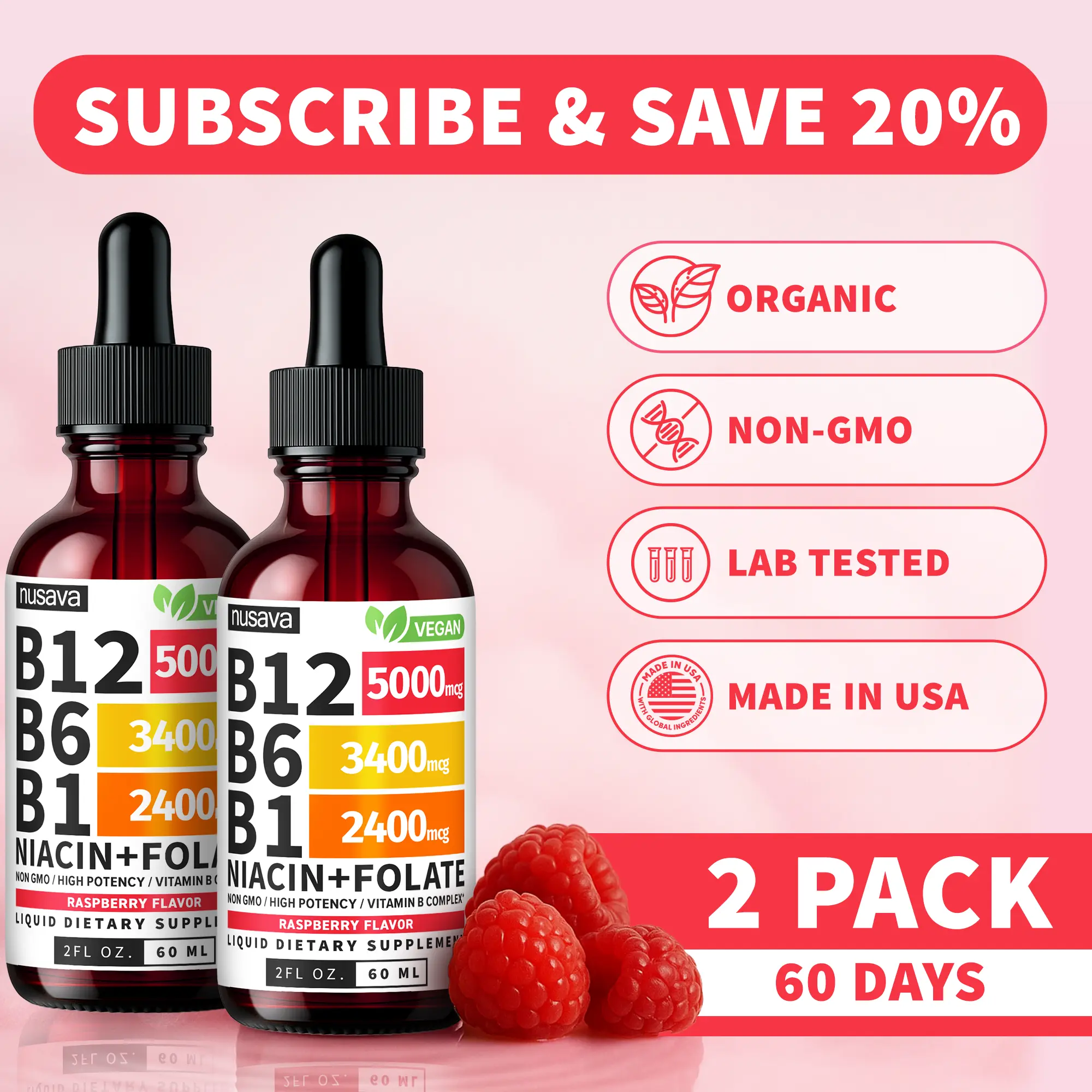 Vitamin B12 Liquid Supplement Drops