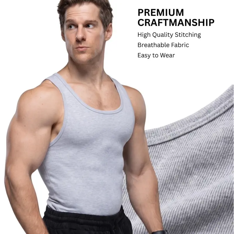 EKKO Lifestyle Beater – Soft Lightweight Tank Top | True to Size, Multi-Pack Bundles