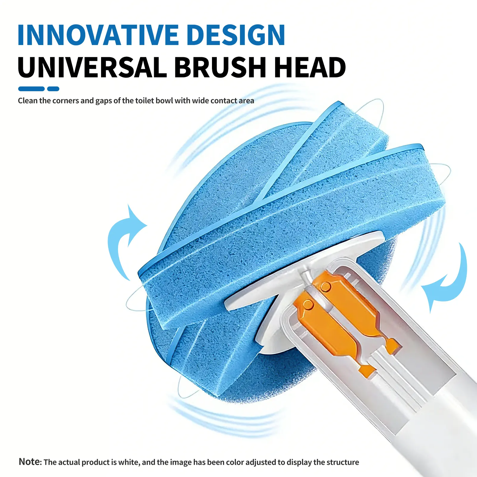 Disposable Toilet Brush Kit | No-Touch Rotating Deep Cleaner with Refill Heads & Holder for Bathroom, Home & RV