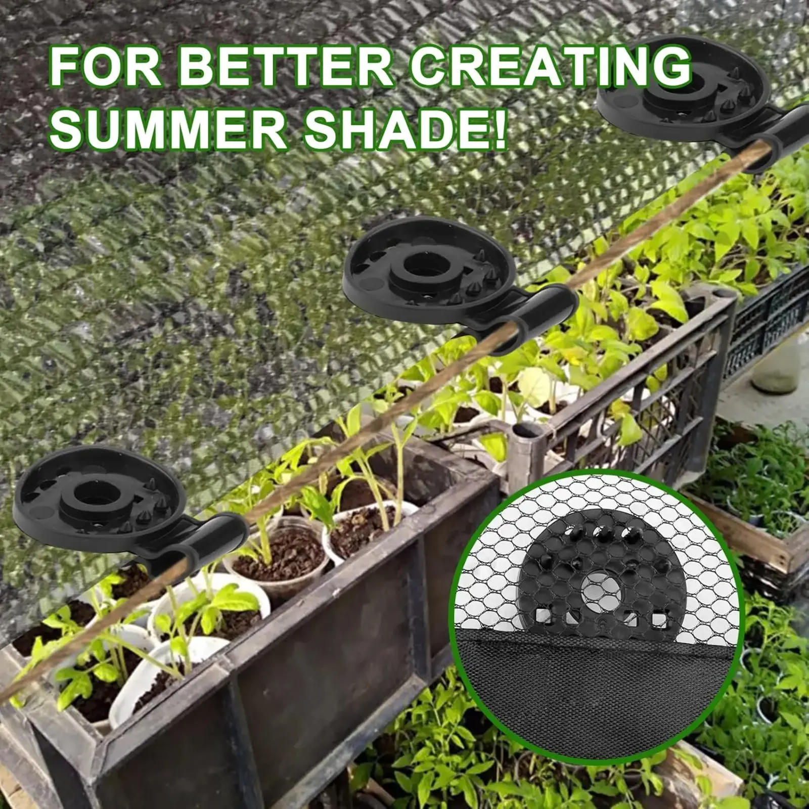 Universal Shade Clothes Clips 50 Pcs Black