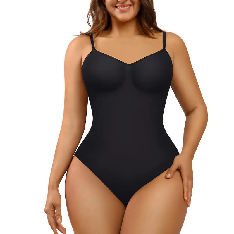 FeelinGirl Seamless Thong Bodysuit Shapewear | Tummy Control & Slimming Bodysuit for Women