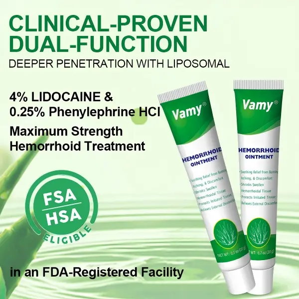 Organic Hemorrhoid Cream-Gel – Aloe Vera Soothing Relief for Pain, Itch & Swelling