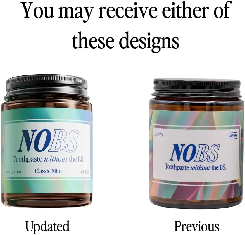 NOBS Toothpaste Tablets – Nano Hydroxyapatite, Fluoride-Free & Plastic-Free