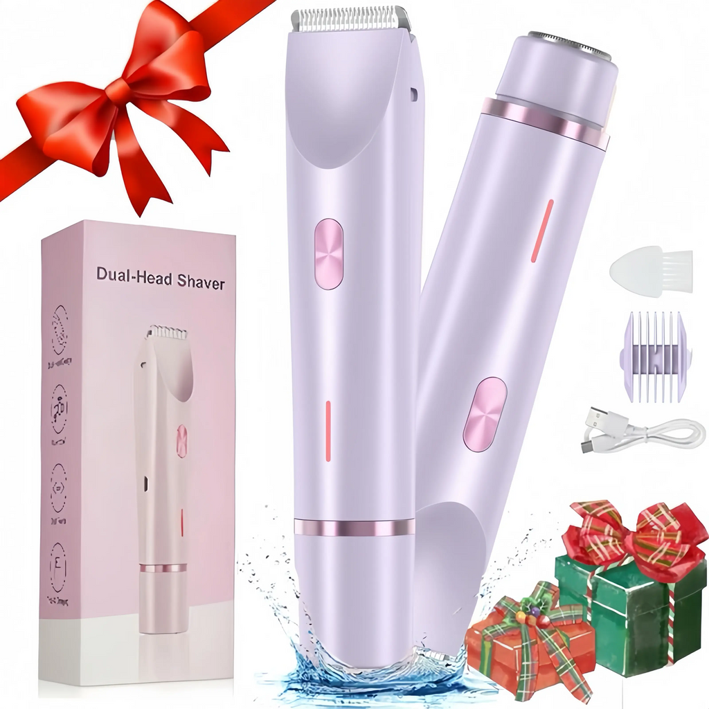 Trimmer for Women, Electric Shaver and Razor Rechargeable 2-in-1 Body and Facial Epilator