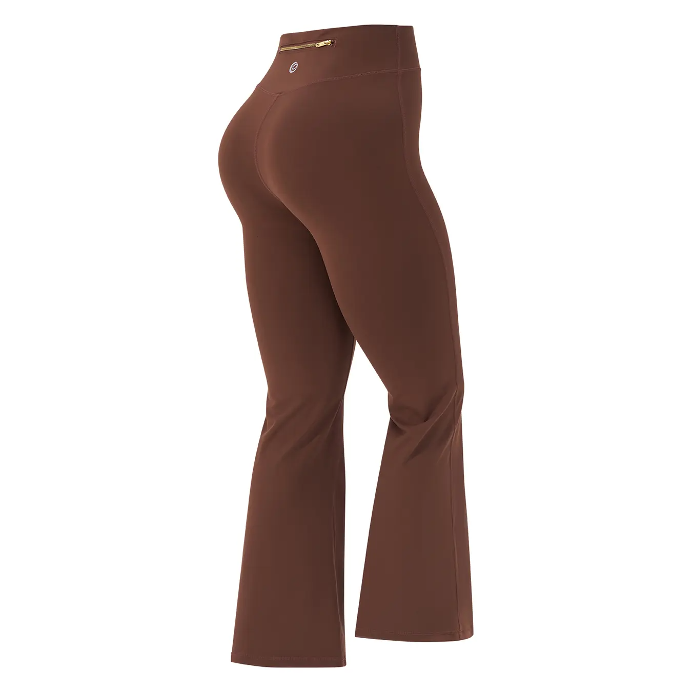 Women's Sporty Tracksuit Set – Gold Zipper Jacket & Yoga Leggings | Soft Brushed Casual Activewear