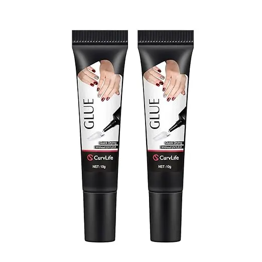 Semi-Solid Nail Glue & Remover Kit – Quick-Dry, No UV Lamp, Long-Lasting for Press-On Nails