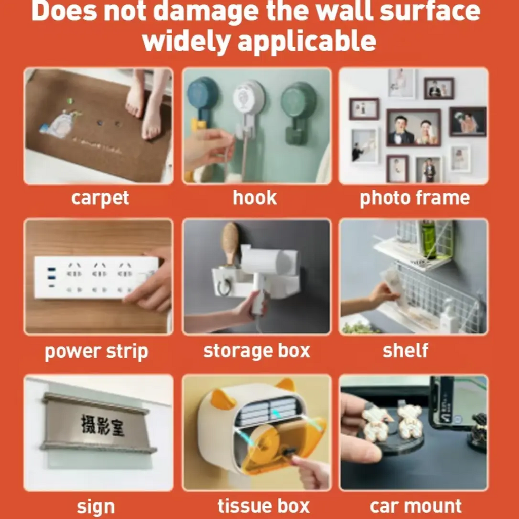 Ultra-strong Double Sided Adhesive Nano Tape Heavy Duty Transparent Reusable