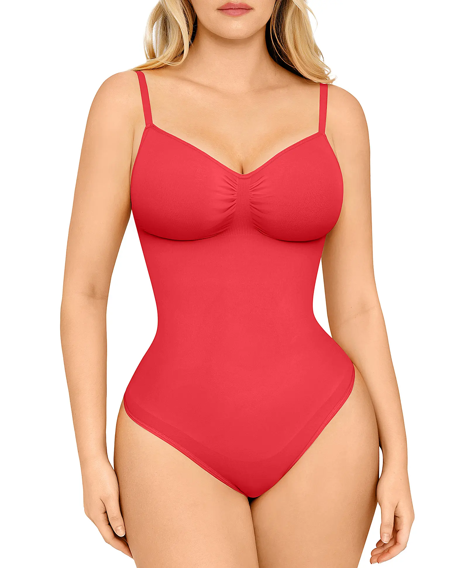 FeelinGirl Seamless Thong Bodysuit Shapewear | Tummy Control & Slimming Bodysuit for Women