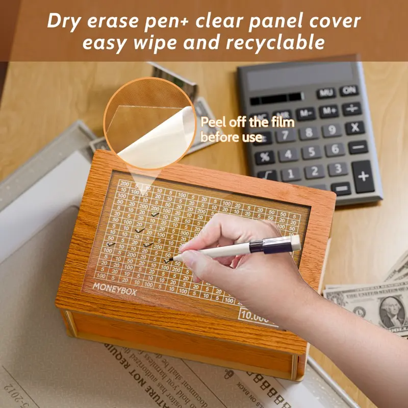 Wooden Money storage jar Money Bank