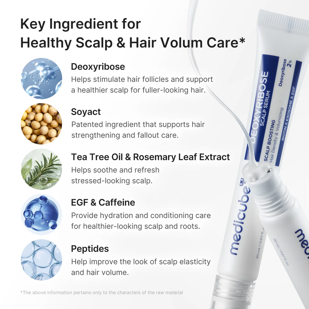 Deoxyribose Scalp Serum | Roll-On Hair Strengthening Serum for Fuller, Thicker-Looking Hair