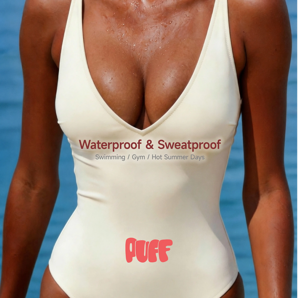 PUFF Sticky Bra | Invisible Push-Up Silicone Adhesive Bra, Waterproof & Reusable, A–DD Cup for Women