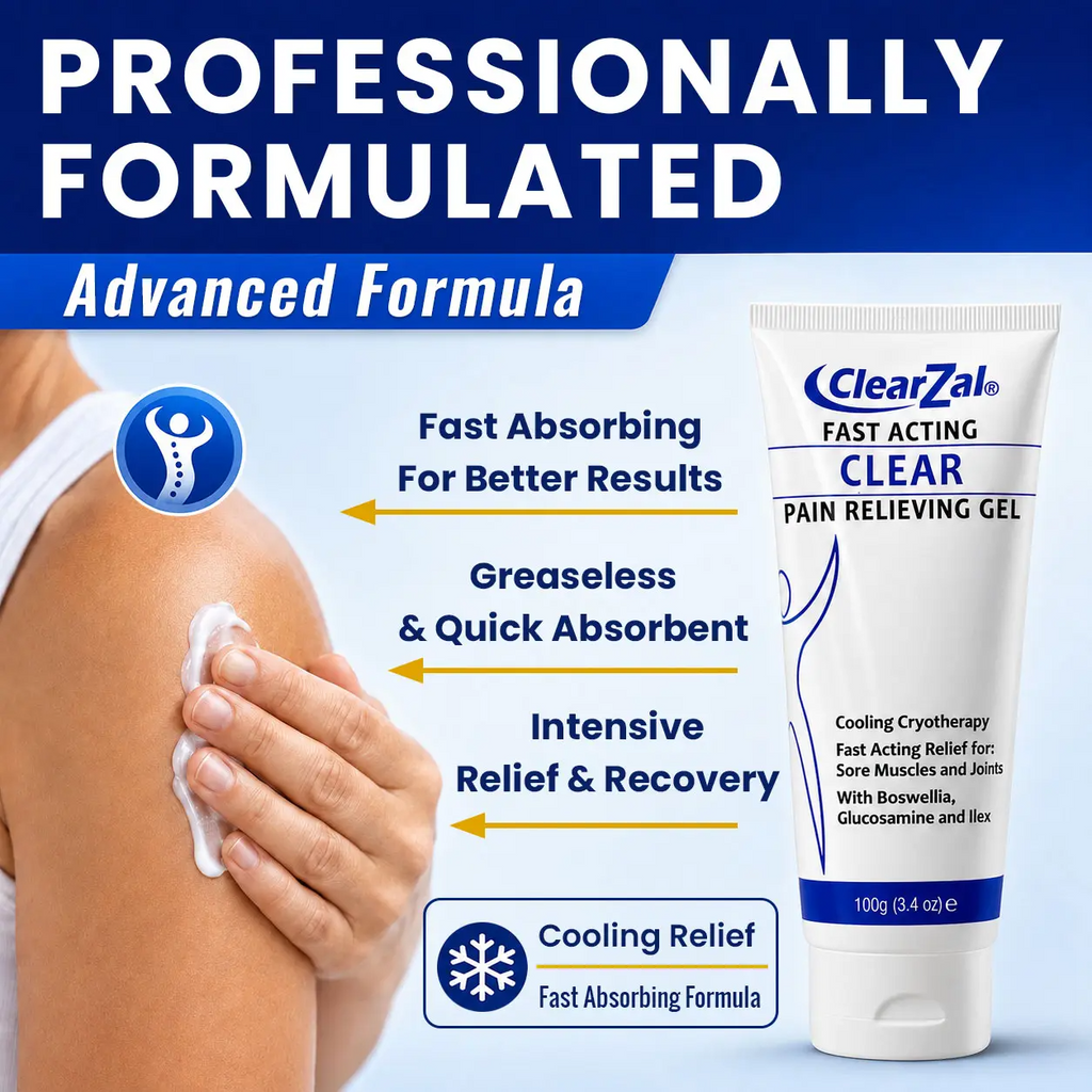 Soothing Cooling Gel – Menthol & Frankincense Formula for Muscle Tension