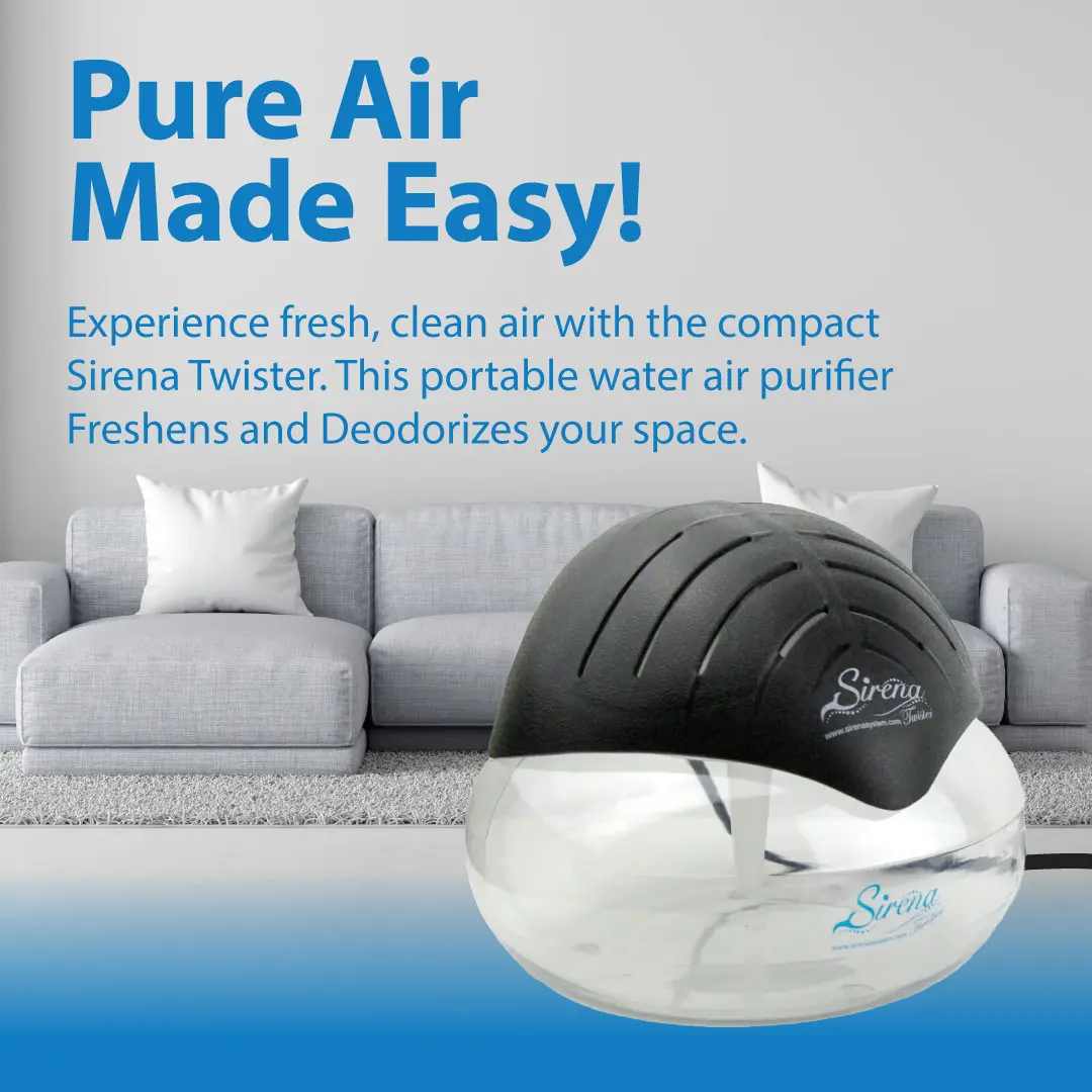 Air Purifier – Water Filter, Aromatherapy & LED Night Light