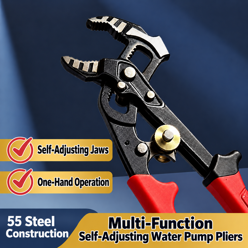 8-Inch Ratchet Pliers | 2mm-52mm Grip | Non-Slip Handle