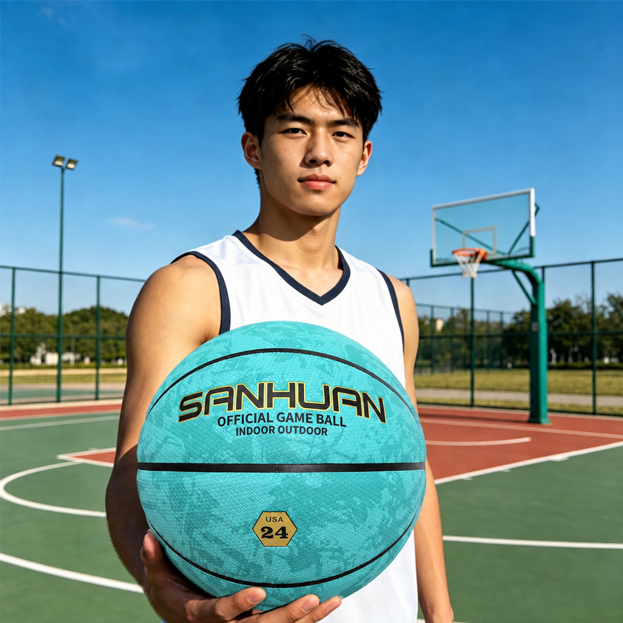 Sanhuan Basketball – Non-Slip, Wear-Resistant | Sizes 5, 6 & 7 | Indoor & Outdoor