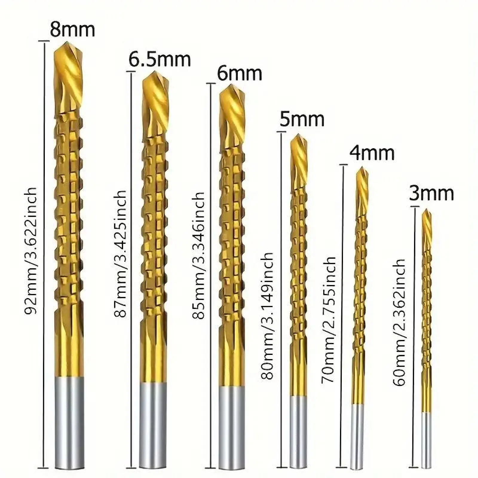 Metalworking Ldeal For Drilling,Titanium-Plated High Speed Steel Drill Bits Set for