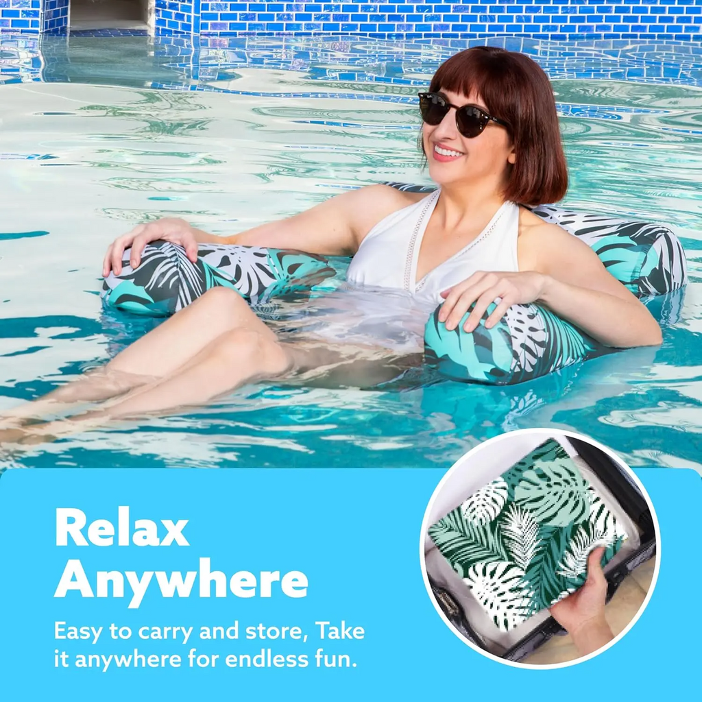 Inflatable Pool Floats Adult, 2 Packs / 1 Pack Floating Lounge Chairs