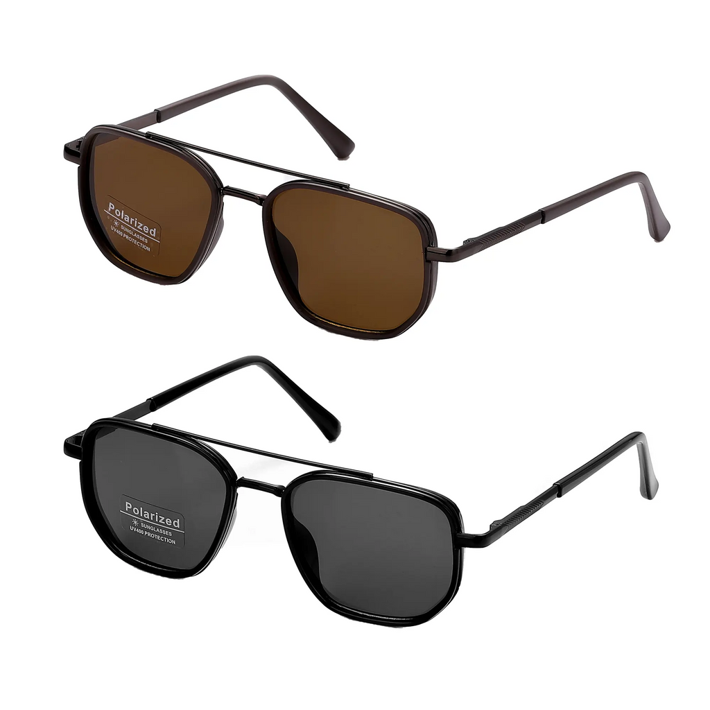 Fashion Geometric Double-Beam Sunglasses