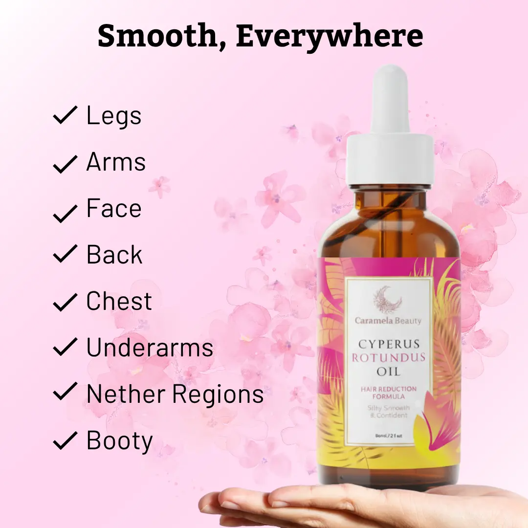 Cyperus Rotundus Oil - Naturally Derived Formula for Silky, Smooth Looking Skin