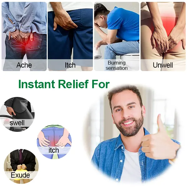 Organic Hemorrhoid Cream-Gel – Aloe Vera Soothing Relief for Pain, Itch & Swelling